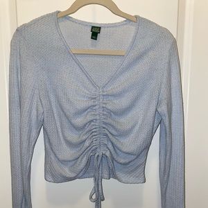 Wild fable cropped cinched sweater